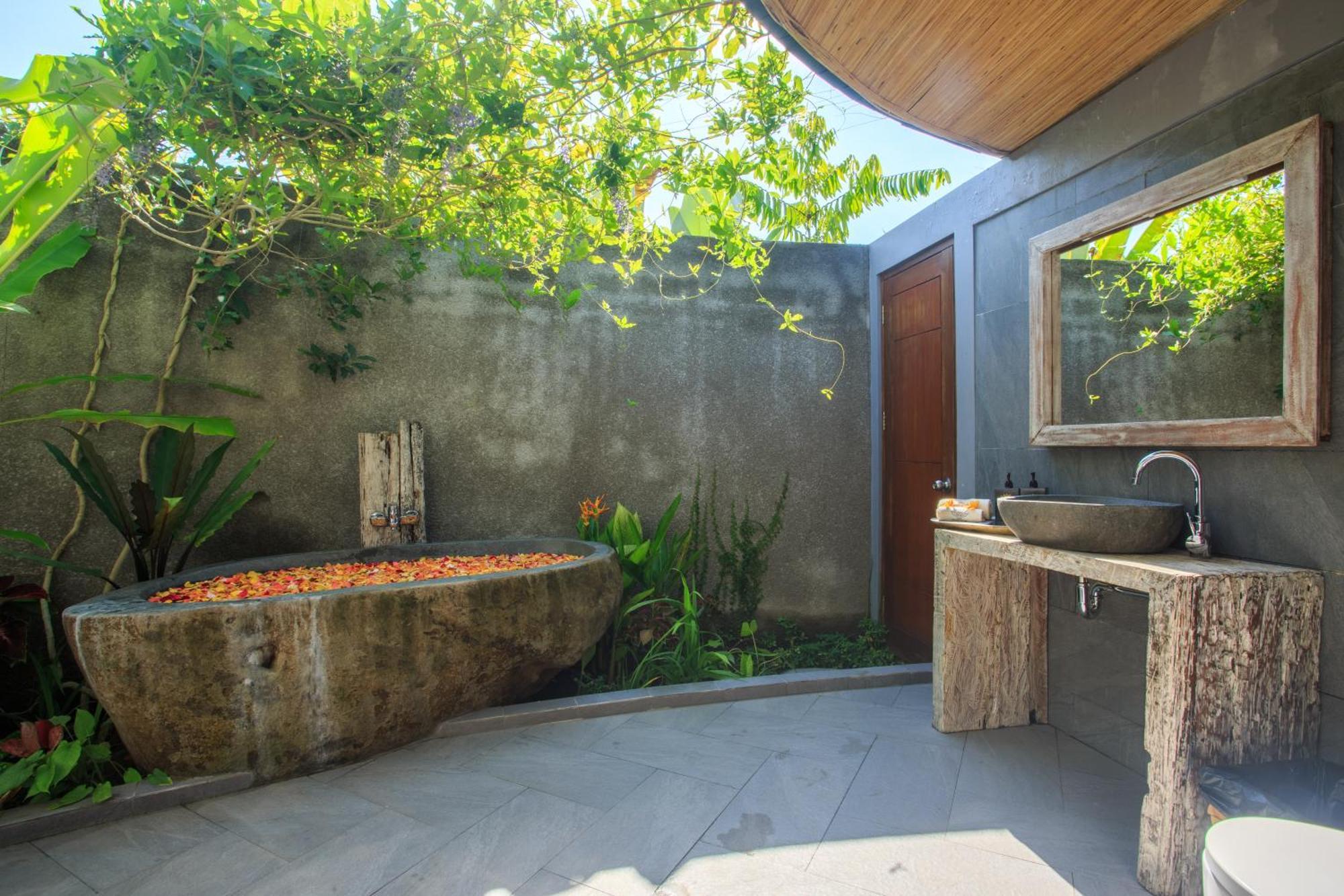 De Moksha Eco Friendly Boutique Resort Tanah Lot Rum bild